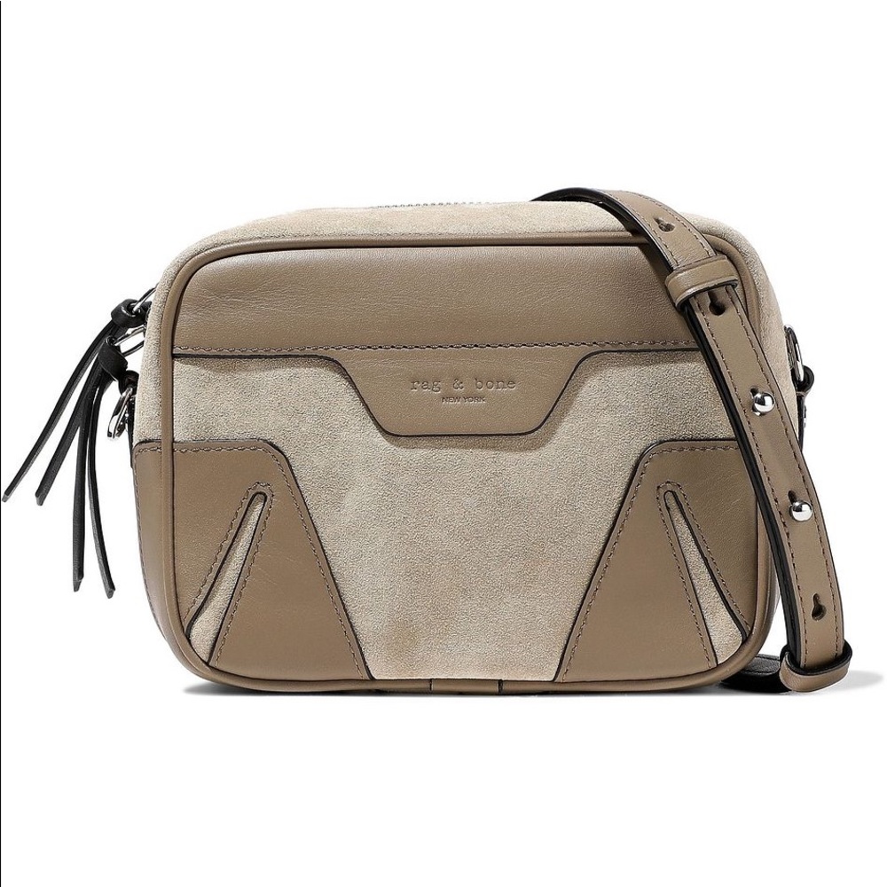 Rag & Bone Leather-paneled Suede Shoulder Bag